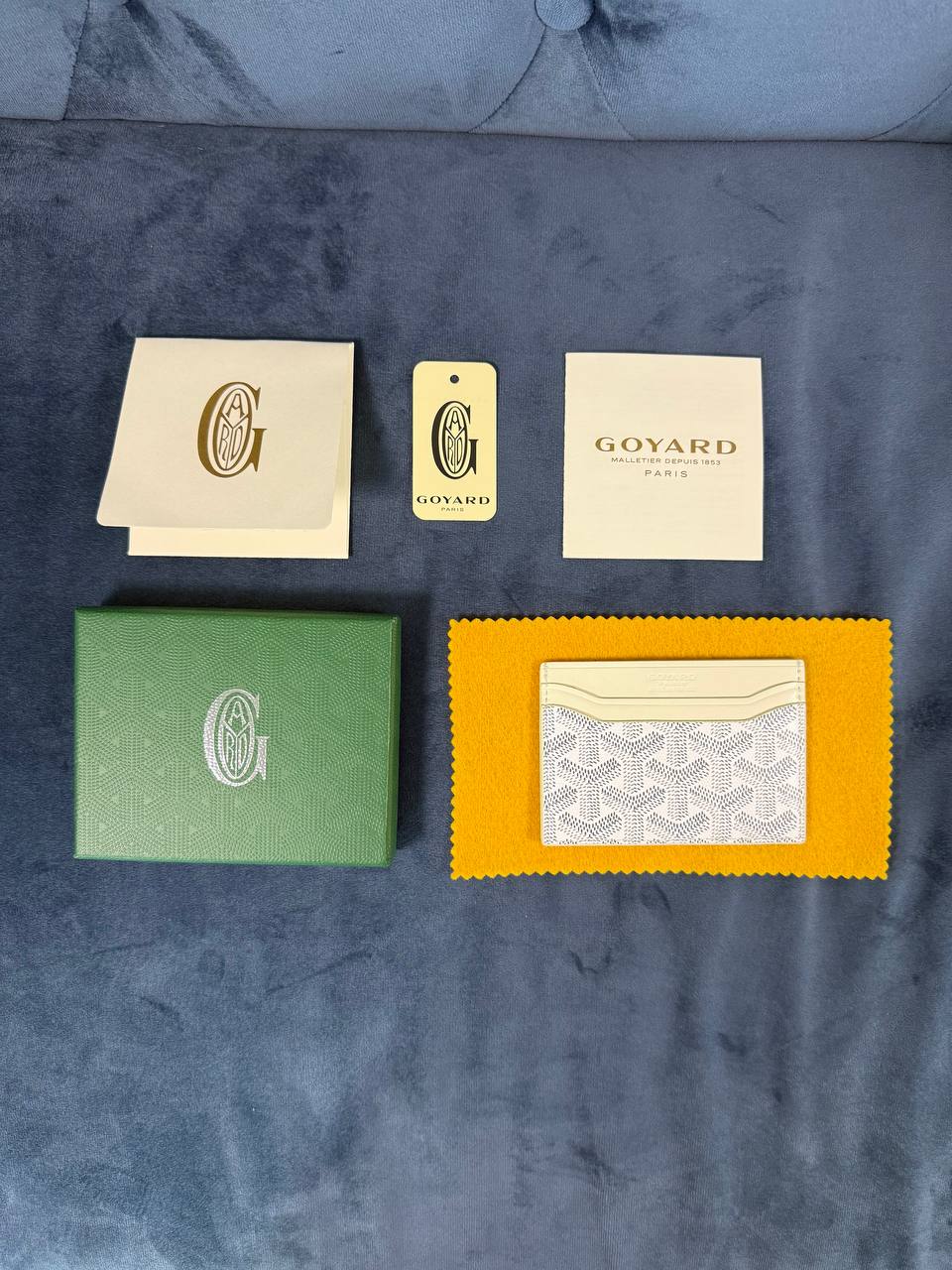 White Goyard wallet