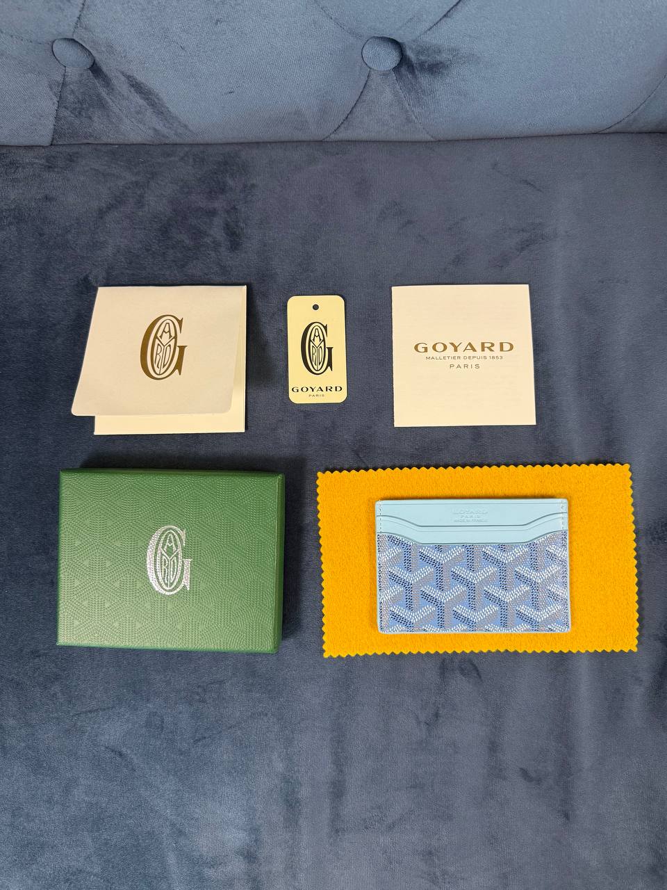 Light blue Goyard wallet